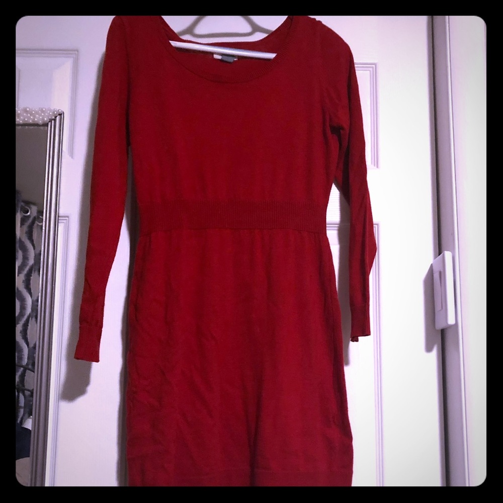 Long sleeve sweater dress